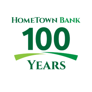 HomeTown Bank 100 Year Anniversary Logo