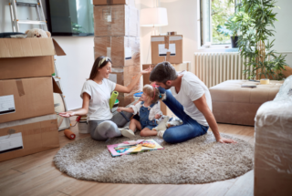 Family Playing on Floor - Mortgage Rate Relief Program