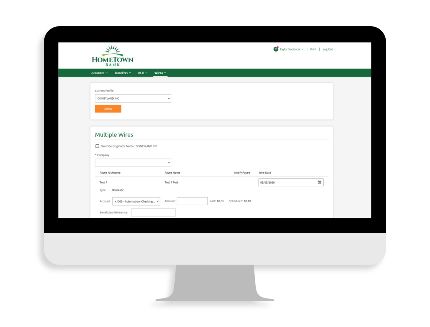 Business Users Wire Screens