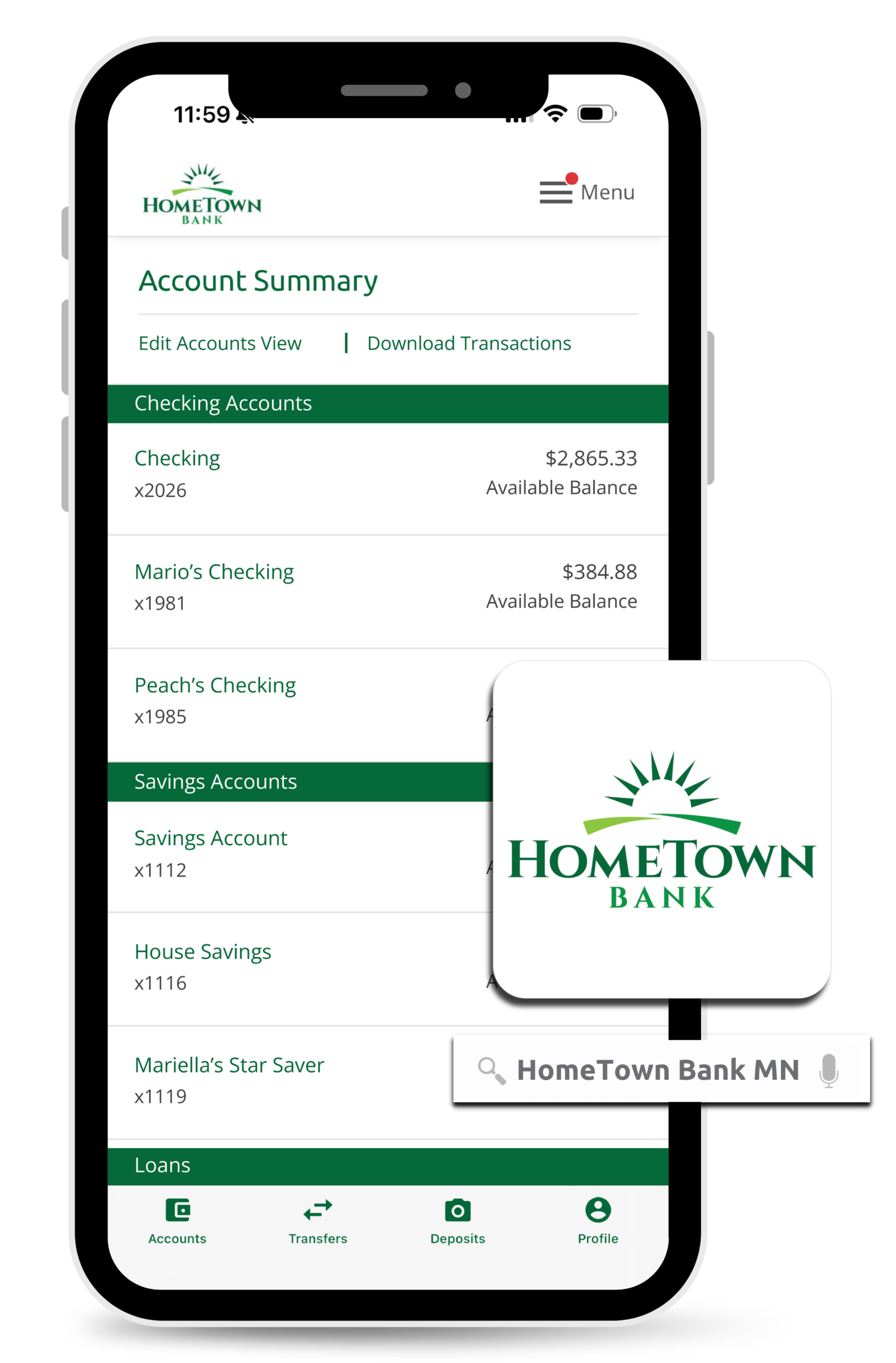 HomeTown Bank MN Mobile App