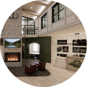 Inline Photo – Branch Inneer HomeTown Bank Victoria Build Interior Rendering